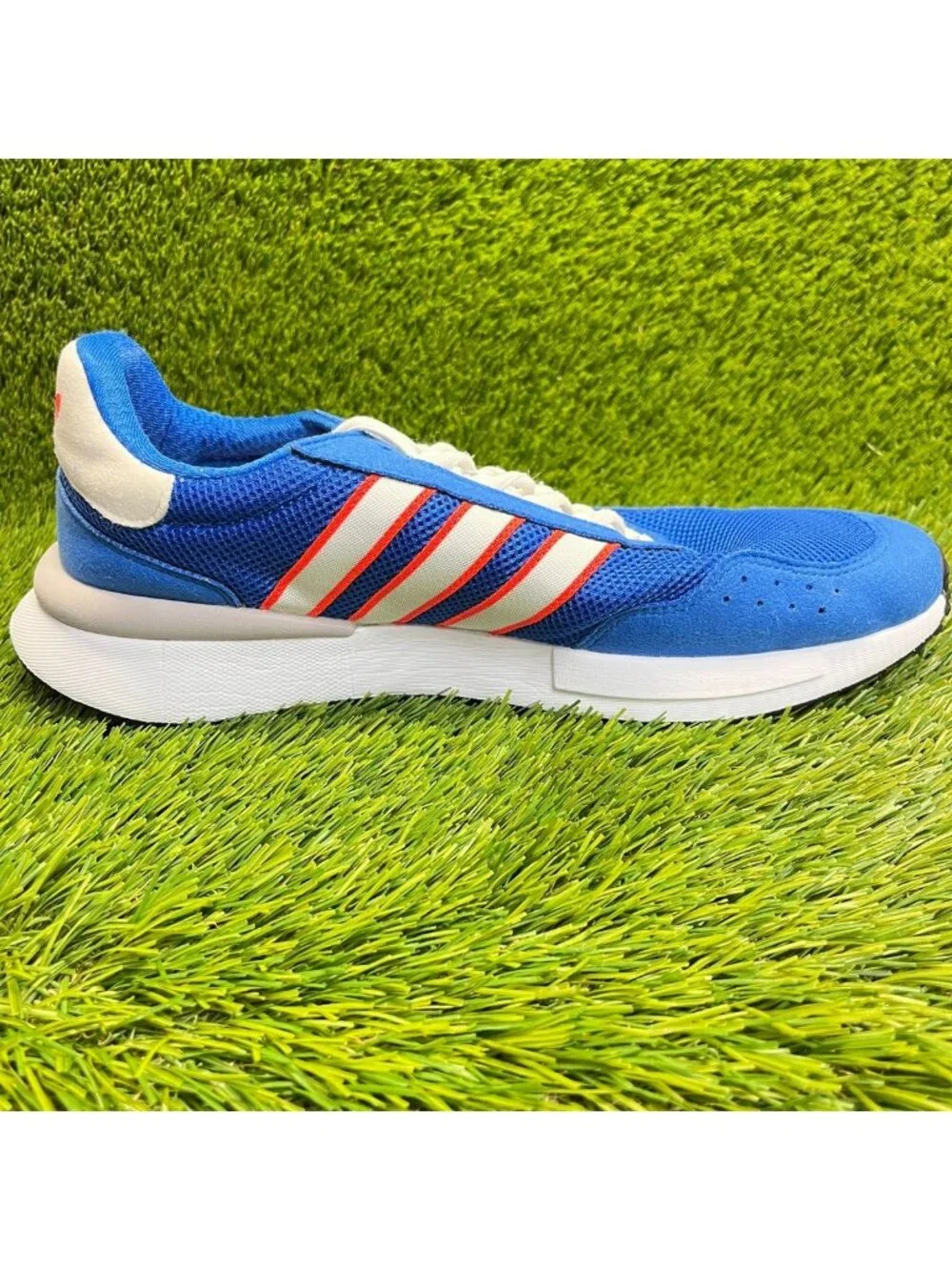 Adidas Originals Retroset Mens Size 11 Blue Red Athletic Running Shoes Sneakers